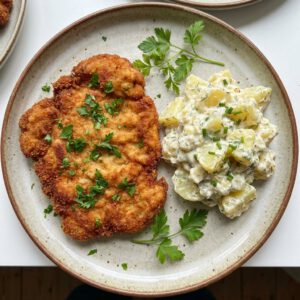 Schnitzel mit Kartoffelsalat